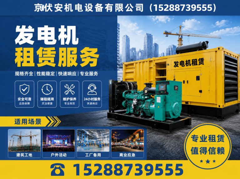 昭通静音发电车租赁展示图
